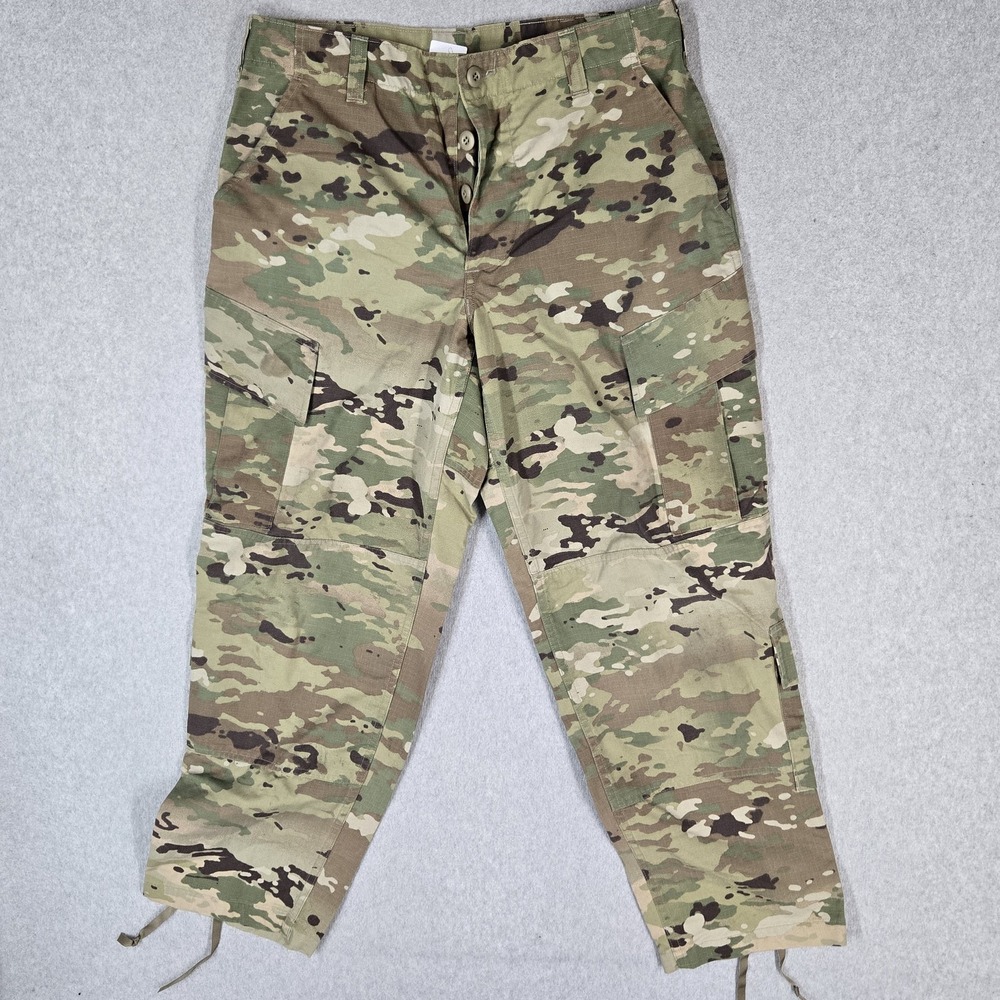 Army Men Pants MEDIUM SHORT Green Cotton Nylon Cargo Trouser Combat